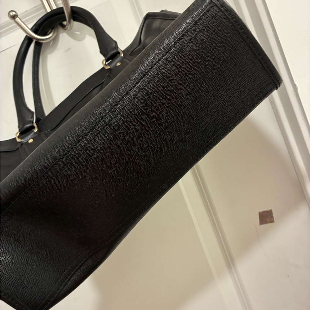 Cole Haan Black Satchel with Gold Details - Picture 5 of 8